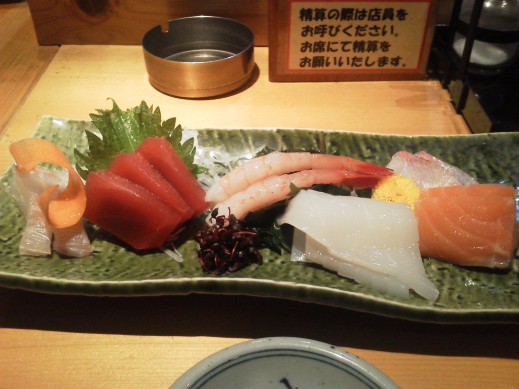刺身盛り合わせ1人前その１